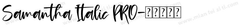 Samantha Italic PRO字体转换